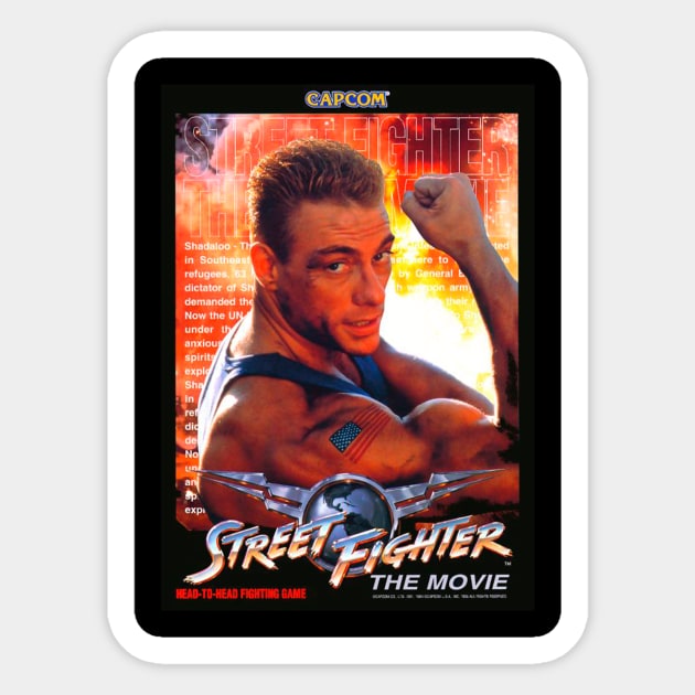 VAN DAMME STREET FIGHTER, HEAD TO HEAD FIGHTING GAME Sticker by Diyutaka